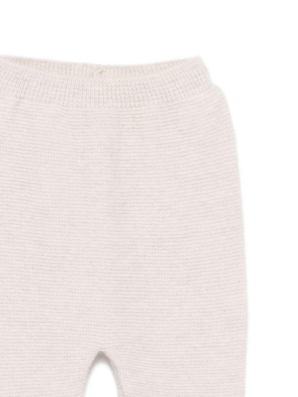 Completo maglione e pantaloni per neonati Paz Rodríguez beige con chiusura con bottoni - Rubino Kids