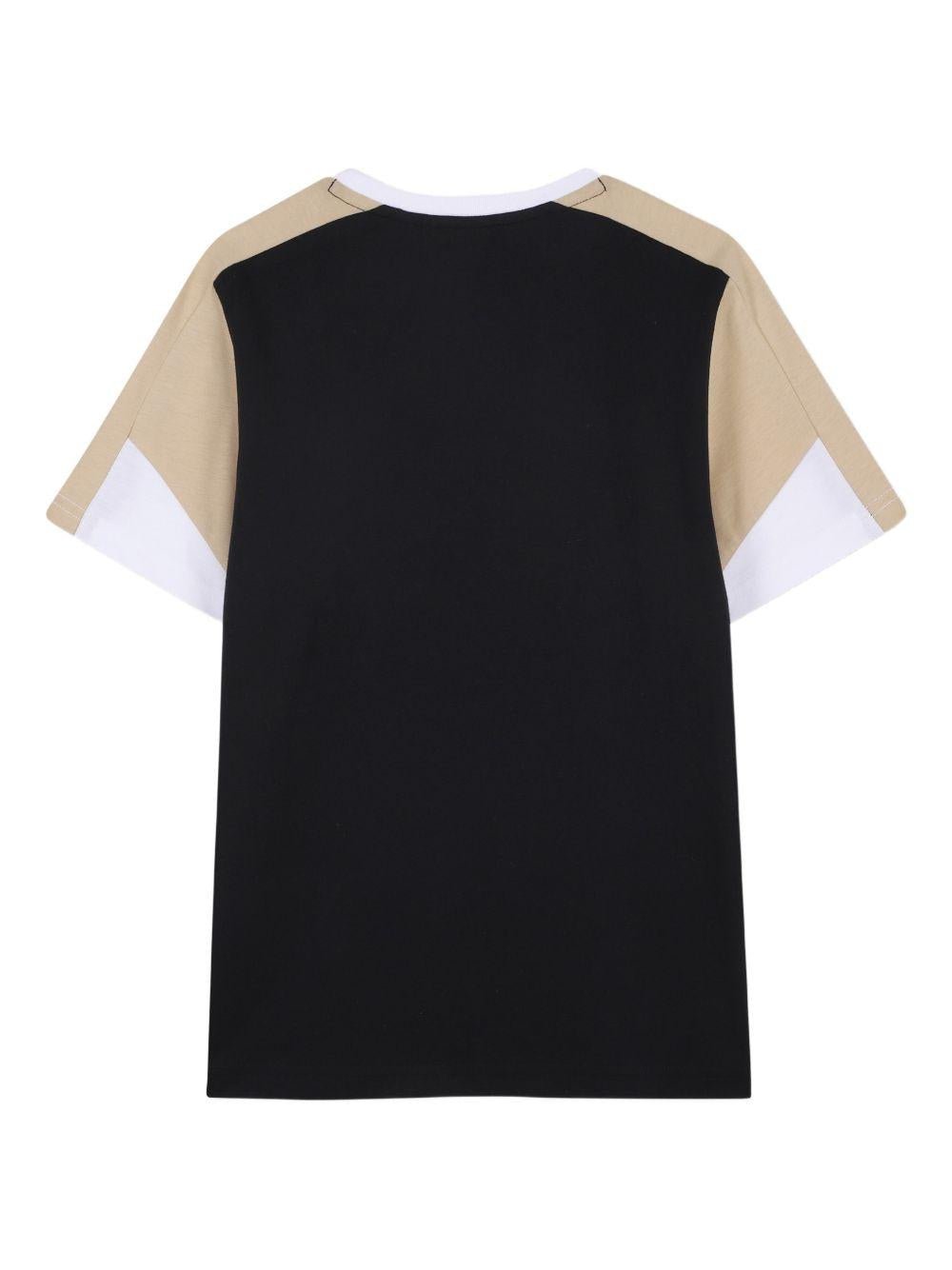 Completo per bambino Boss Kids nero con dettagli a contrasto - Rubino Kids