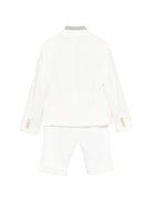 Completo per bambino Colorichiari bianco modello doppiopetto (3 pezzi) - Rubino Kids