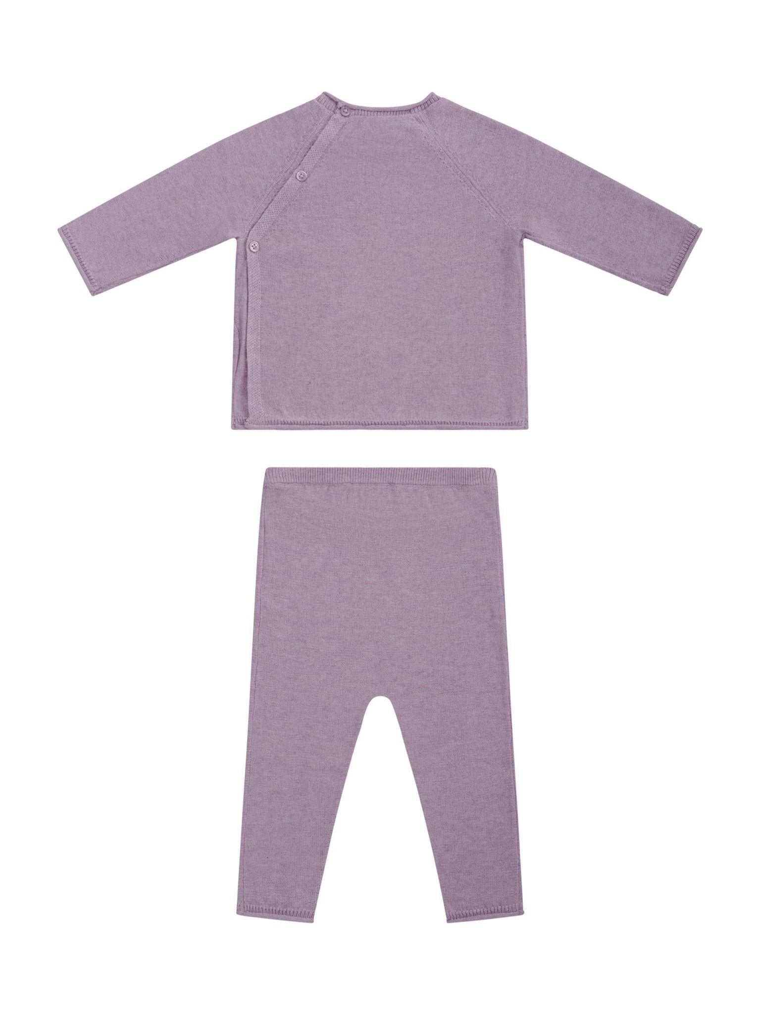 Completo per neonata Bonpoint rosa a maniche lunghe - Rubino Kids