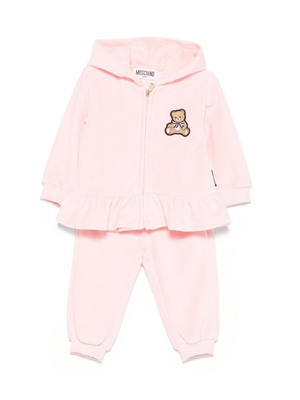 Moschino Kids pink baby girl's outfit with ruffles