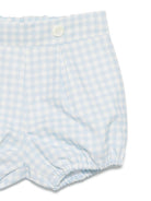 Completo per neonato La Stupenderia bianco a quadretti con colletto Peter Pan - Rubino Kids