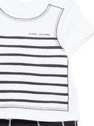 Completo t-shirt e shorts per neonato The Marc Jacobs Kids bianco e nero con disegno canotta - Rubino Kids