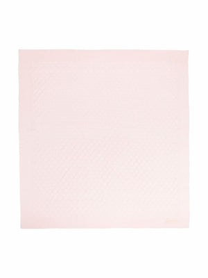 Coperta con motivo geometrico per neonato Bonpoint rosa con orlo rifinito