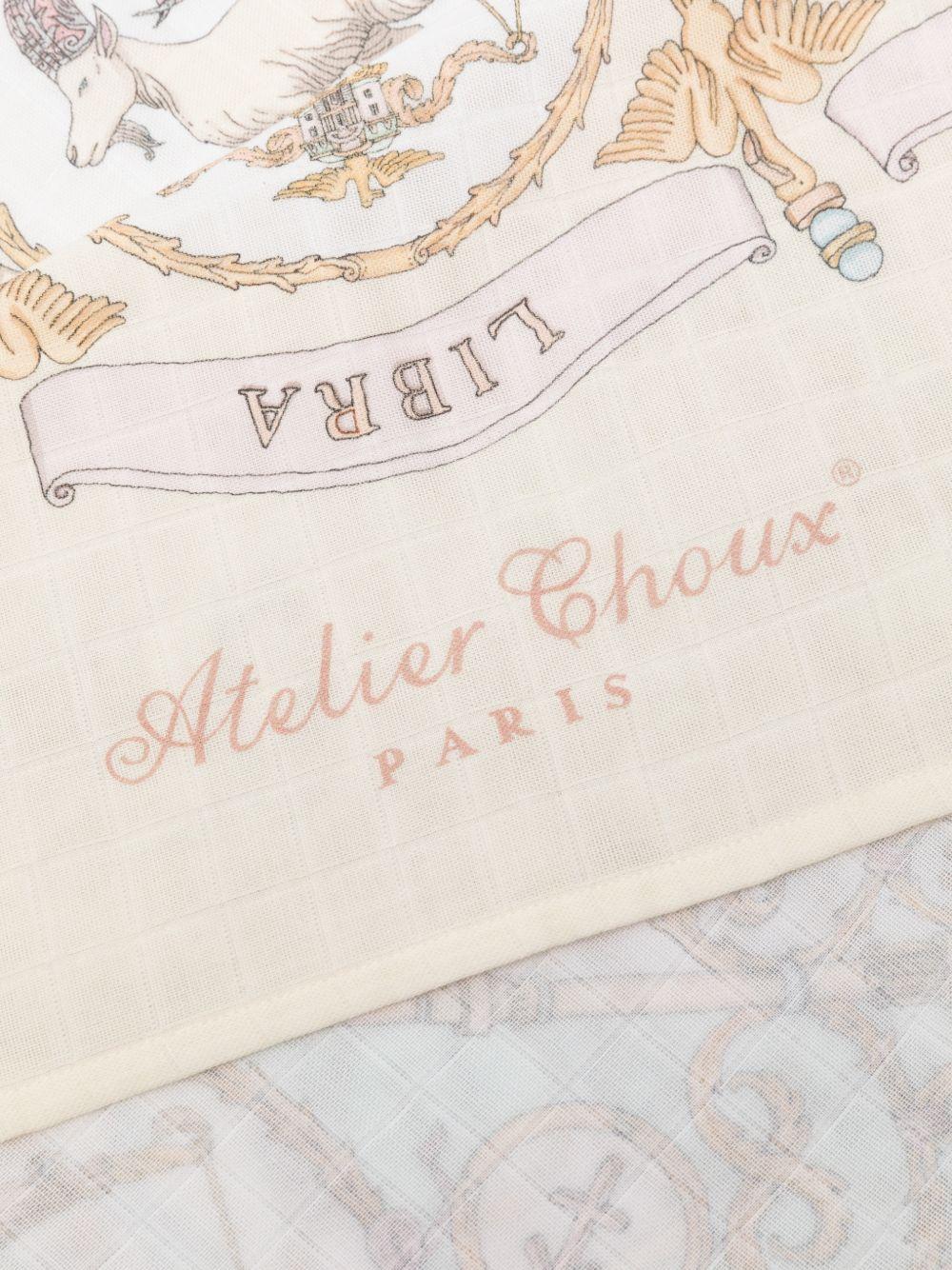 Coperta da culla per neonati Atelier Choux giallo con stampa zodiacale - Rubino Kids