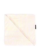 Coperta per neonata Balmain Kids rosa con logo ricamato e forma quadrata - Rubino Kids