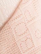 Coperta per neonata Bonpoint rosa con dettagli traforati - Rubino Kids