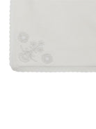 Coperta per neonata Chloé Kids bianca con ricamo a fiori - Rubino Kids