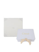 Coperta per neonata Chloé Kids bianca con ricamo a fiori - Rubino Kids