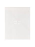 Coperta per neonata Elisabetta Franchi La Mia Bambina bianca con logo - Rubino Kids