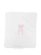 Coperta per neonata Elisabetta Franchi La Mia Bambina bianco con detaglio ricamato - Rubino Kids