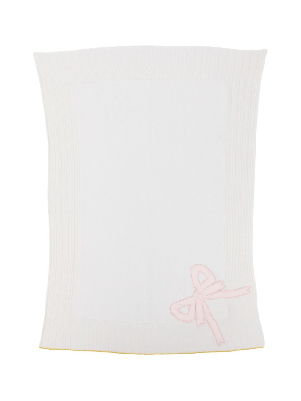 Coperta per neonata Gensami Kids bianco con fiocco - Rubino Kids