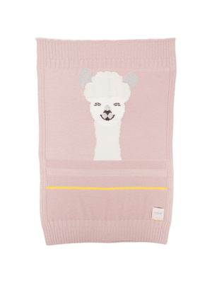Coperta per neonata Gensami Kids rosa con ricamo lama