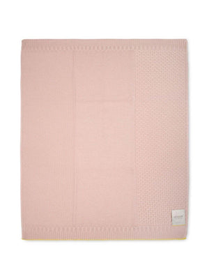 Gensami Kids Pink Crochet Baby Blanket