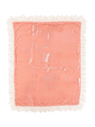 Coperta per neonata Jesurum Baby rosa con dettaglio pizzo - Rubino Kids