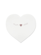 Coperta per neonata La Stupenderia bianca a forma di cuore - Rubino Kids