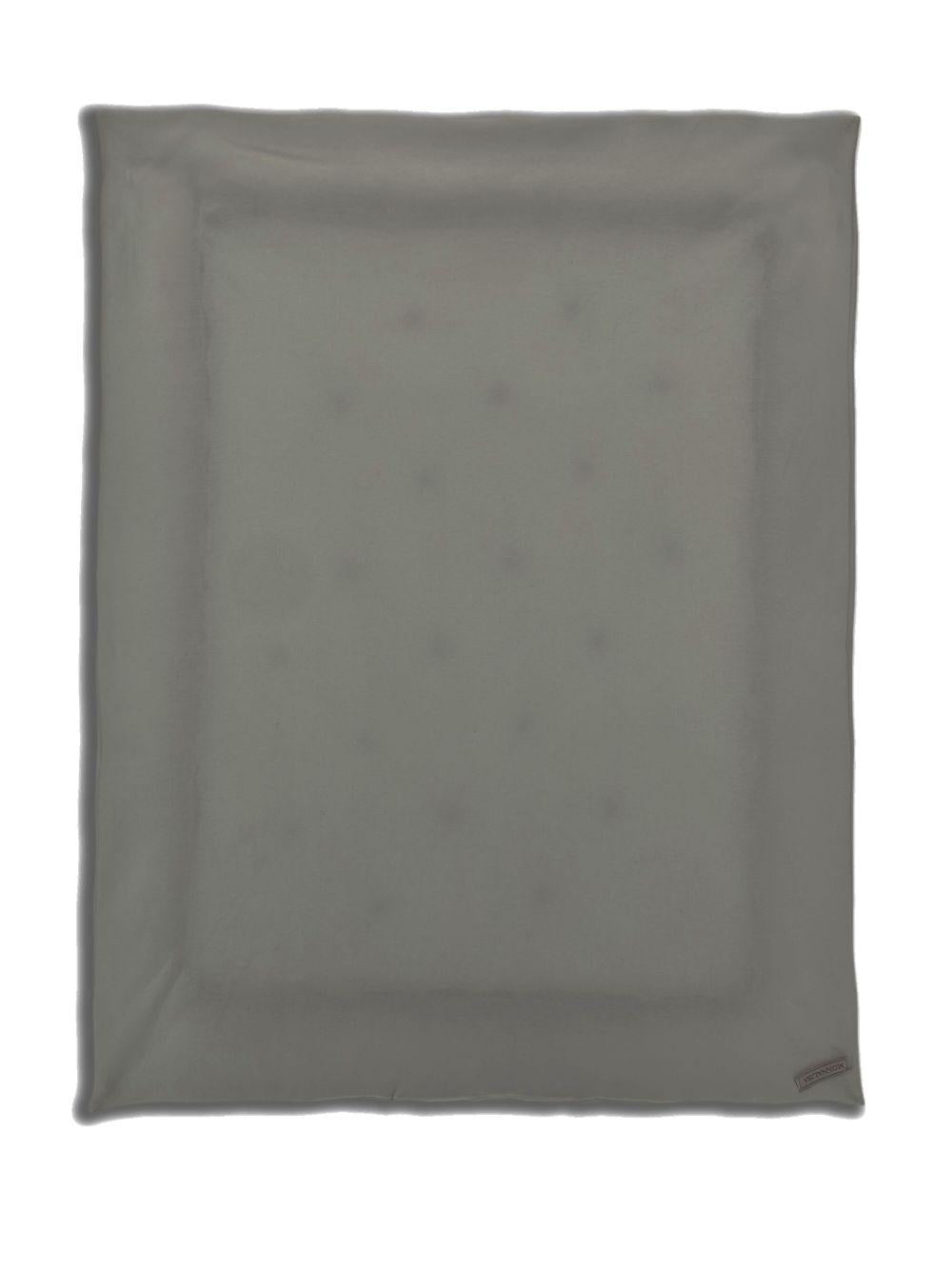 Coperta per neonata Monnalisa bianca con applicazione a fiori - Rubino Kids