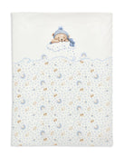 Coperta per neonata Monnalisa bianca con stampa Teddy Bear - Rubino Kids