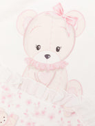 Coperta per neonata Monnalisa rosa con stampa orsacchiotto - Rubino Kids