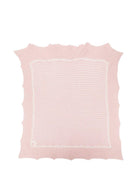 Coperta per neonata Paz Rodríguez rosa con bordo in pizzo - Rubino Kids