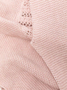 Coperta per neonata Paz Rodríguez rosa con bordo in pizzo - Rubino Kids