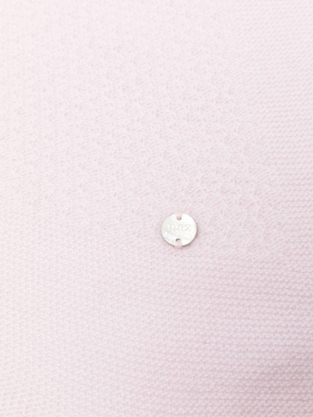 Coperta per neonata Paz Rodríguez rosa con logo in rilievo - Rubino Kids