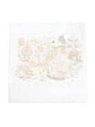 Coperta per neonati Atelier Choux azzurro con stampa grafica - Rubino Kids