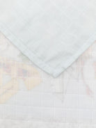 Coperta per neonati Atelier Choux azzurro con stampa grafica - Rubino Kids