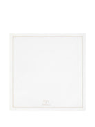 Coperta per neonati Dolce & Gabbana Kids bianco con orlo con rifinitura - Rubino Kids