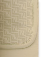 Coperta per neonati Fendi Kids beige con stampa Cavallino Fendi sul davanti - Rubino Kids