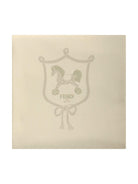 Coperta per neonati Fendi Kids beige con stampa Cavallino Fendi sul davanti - Rubino Kids