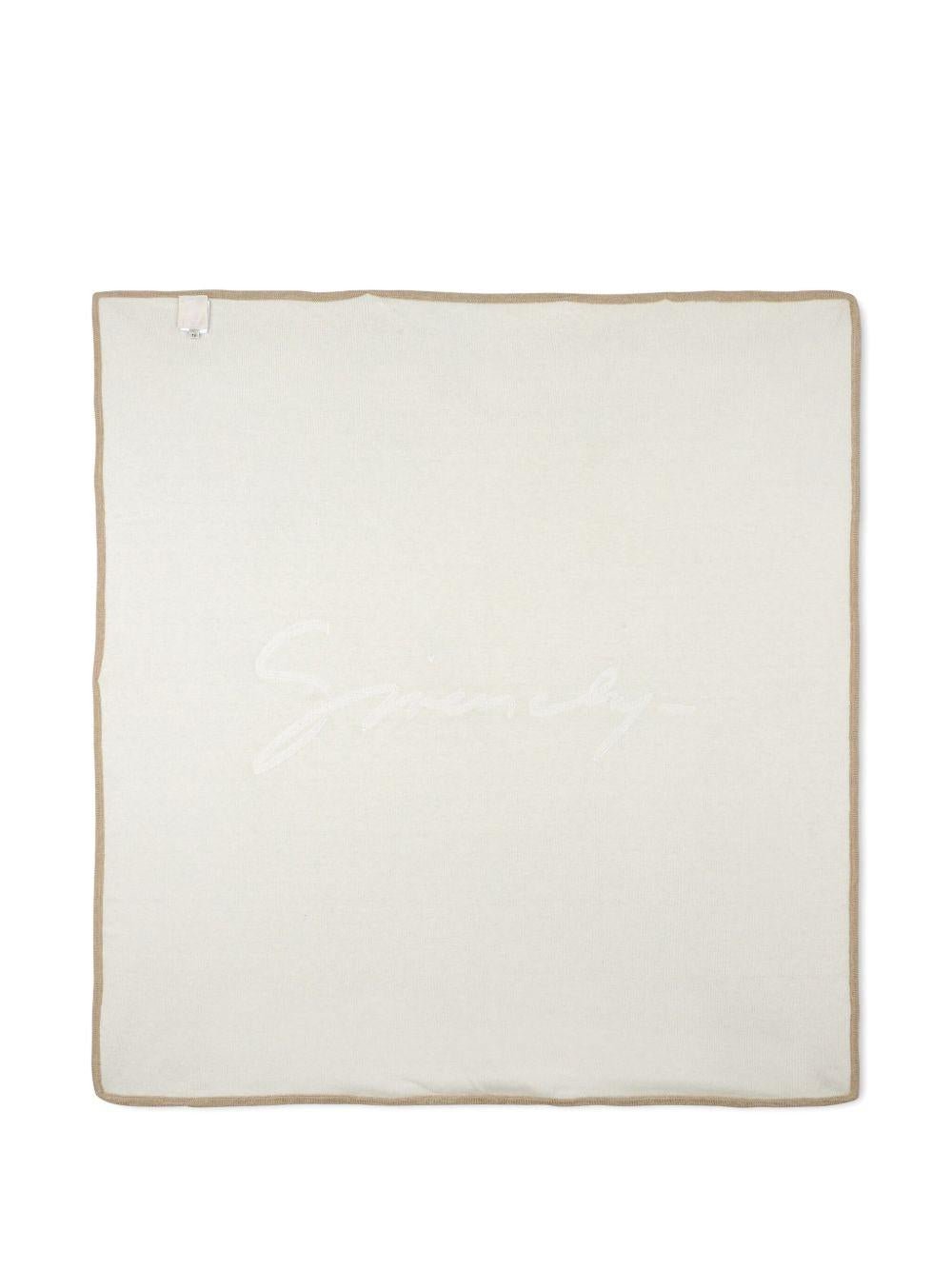 Coperta per neonati Givenchy Kids beige con motivo all - over - Rubino Kids