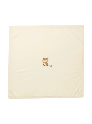 Coperta per neonati Il Gufo beige con motivo gufo