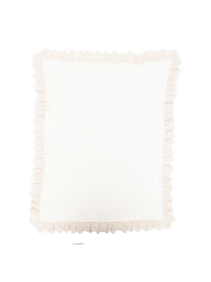 Coperta per neonati Jesurum Baby bianca con dettaglio pizzo