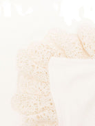 Coperta per neonati Jesurum Baby bianca con dettaglio pizzo - Rubino Kids