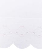 Coperta per neonati Mariella Ferrari bianca con bordo smerlato - Rubino Kids