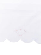 Coperta per neonati Mariella Ferrari bianca con bordo smerlato - Rubino Kids