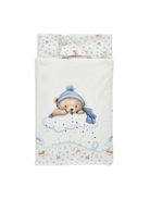 Coperta per neonatI Monnalisa bianca con stampa Teddy Bear - Rubino Kids