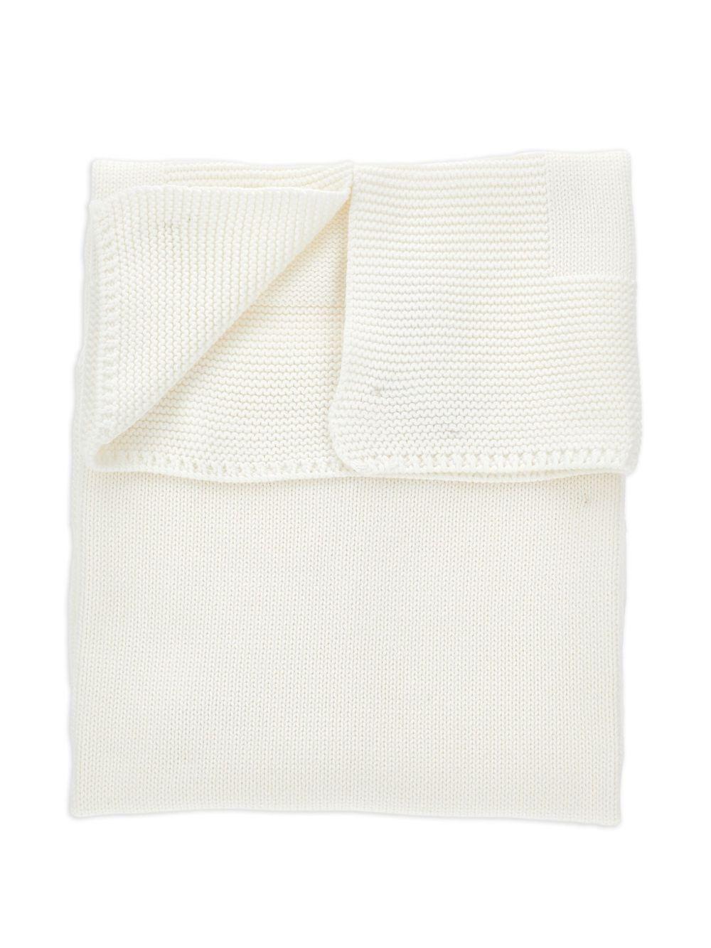 Coperta per neonati Monnalisa bianco con ricamo - Rubino Kids