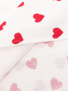 Coperta per neonati Petit Bateau bianca con stampa a cuori all - over - Rubino Kids