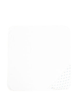 Petit Bateau white baby blanket with whale print