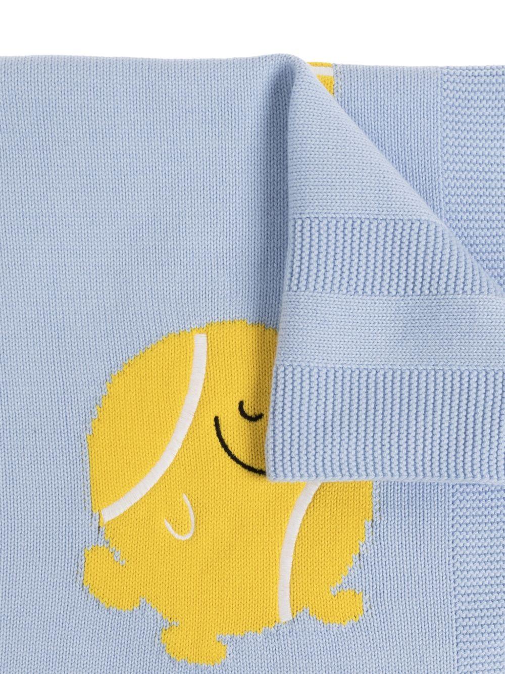 Coperta per neonati Stella McCartney Kids azzurra con ricamo palline da tennis - Rubino Kids