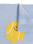 Coperta per neonati Stella McCartney Kids azzurra con ricamo palline da tennis - Rubino Kids