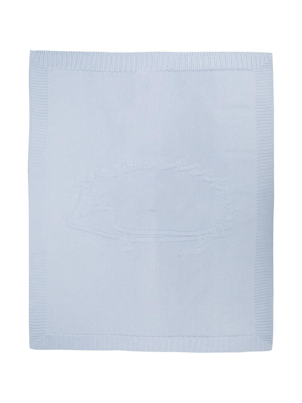 Coperta per neonati Tartine Et Chocolat azzurro con ricamo - Rubino Kids