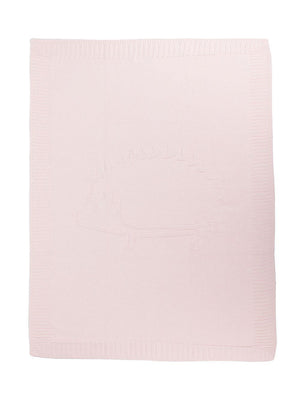 Coperta per neonati Tartine Et Chocolat rosa con ricamo