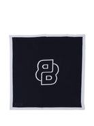 Coperta per neonato BOSS Kidswear blu in cotone con logo - Rubino Kids