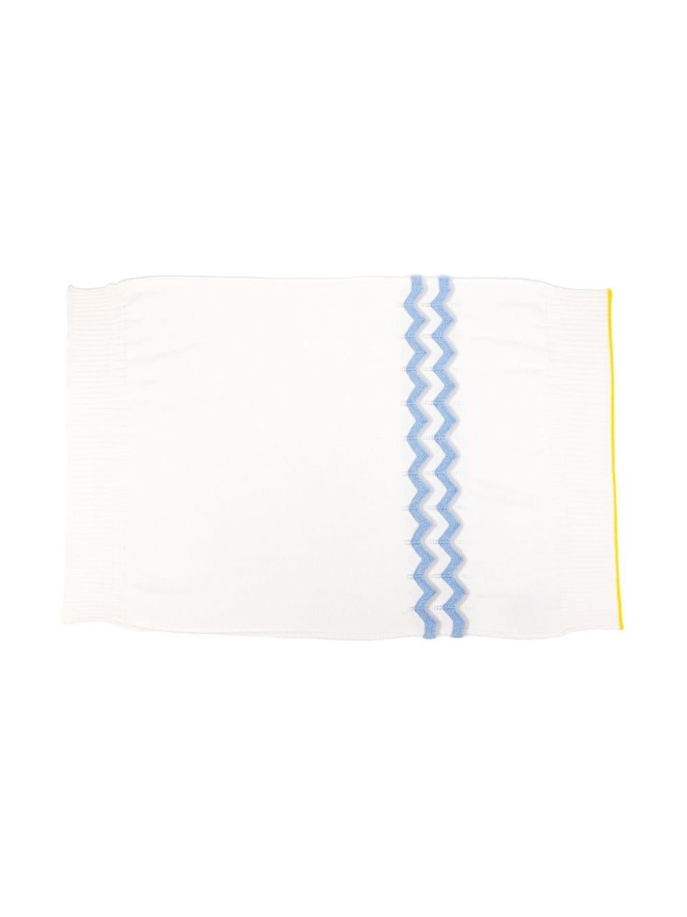Coperta per neonato Gensami Kids bianco con lavorazione 3D - Rubino Kids