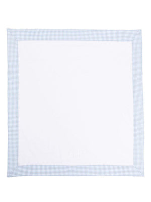The Owl Baby Blanket with White Checked Edge