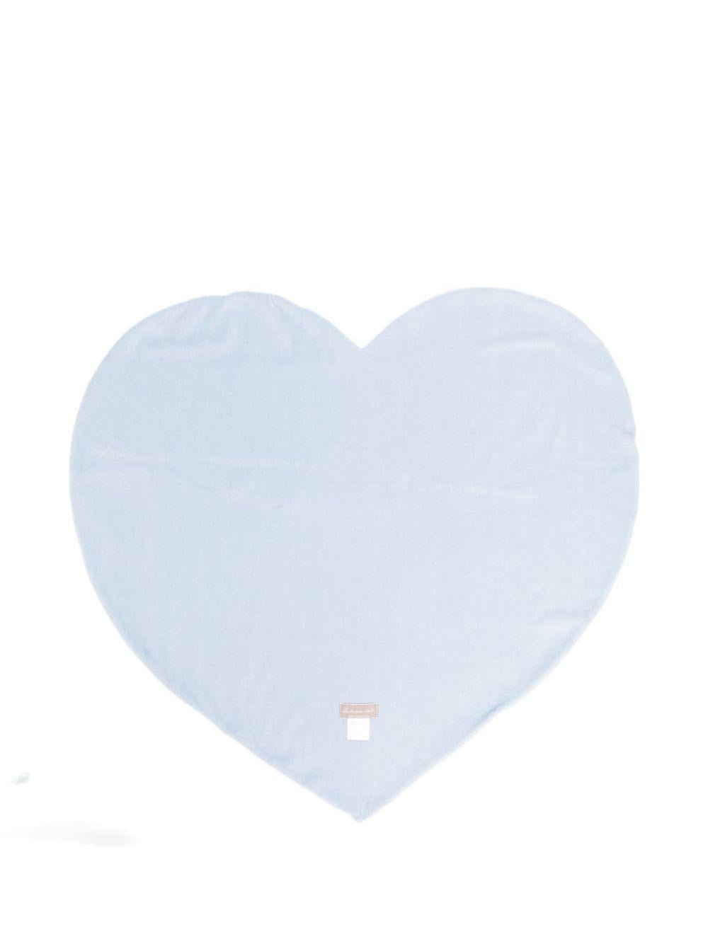 Coperta per neonato La Stupenderia bianca a forma di cuore - Rubino Kids