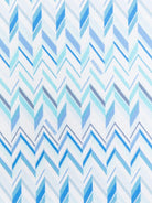 Coperta per neonato Missoni Kids blu con motivo a zig - zag - Rubino Kids